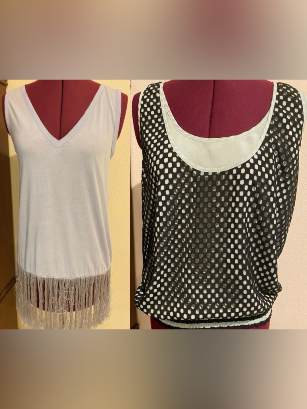 TWO Women’s PINKO DESIGNER ITALY Tank Top Shirt Size Medium